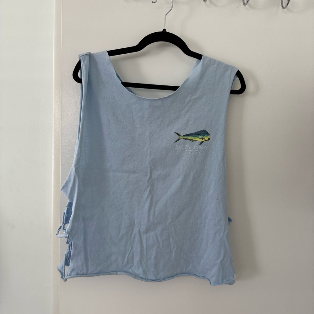 Blue salty crew tee